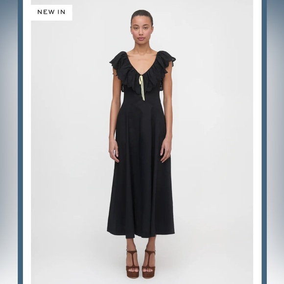 Hill House Home The Milani Dress in Black Size Large - Picture 4 of 6